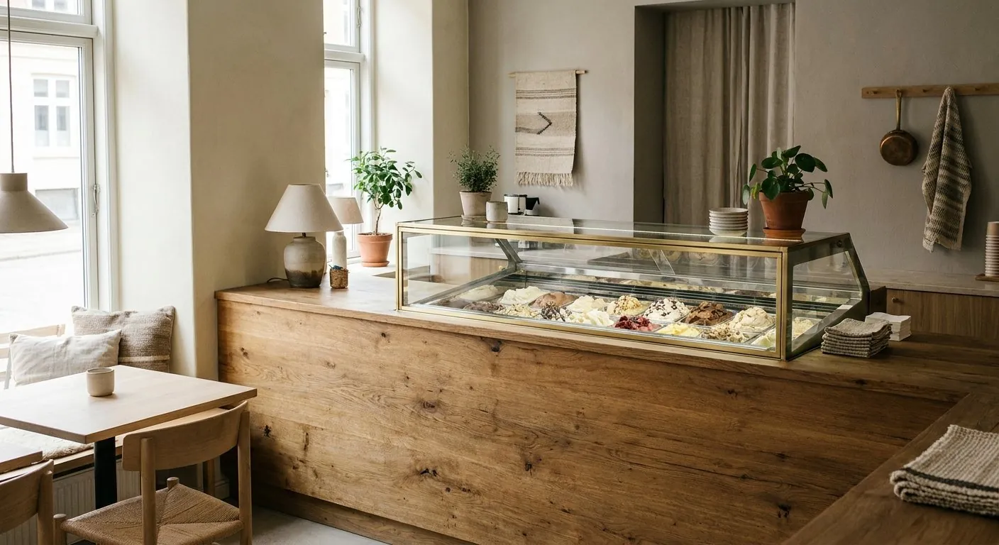 Vår gelateria i Bromma